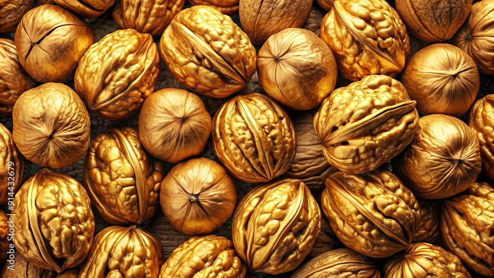 Golden Walnut Hues: A Study in Warmth and Texture AI Generated Golden Walnut Hues: A Study in Warmth and Texture AI Generated