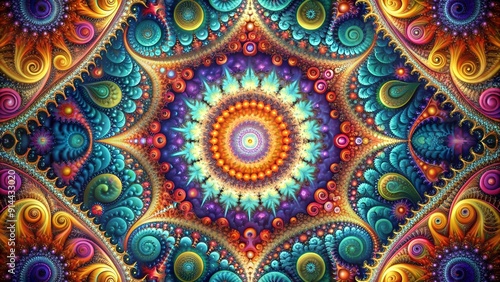 A Visual Representation of Fractal Realms through the Lens of Light and Shadow  Generative AI