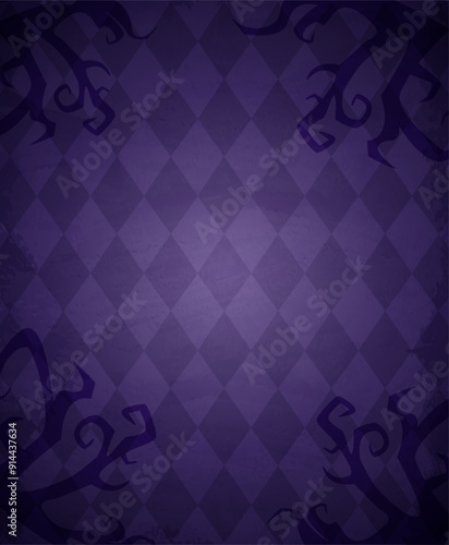 Halloween holiday vector illustration wall background with curved creepy branches of tree