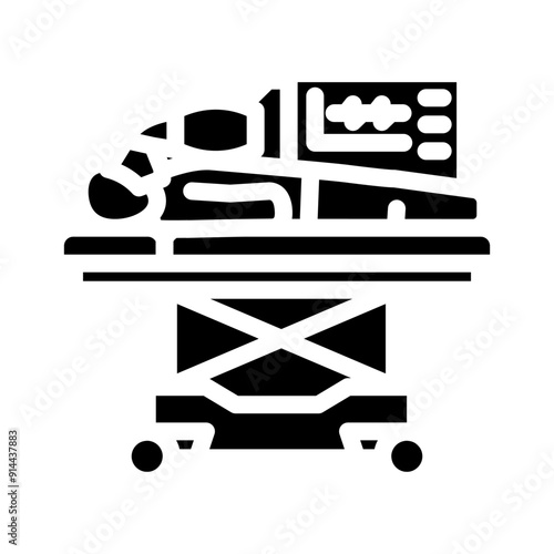 resuscitation efforts glyph icon vector. resuscitation efforts sign. isolated symbol illustration