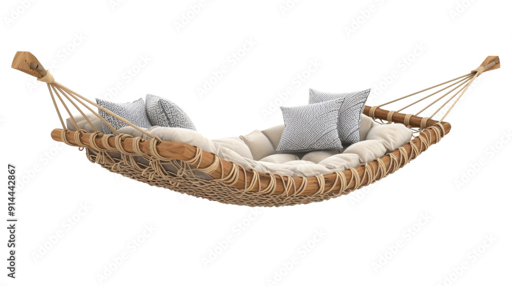 Fototapeta premium Hammock on transparent background 