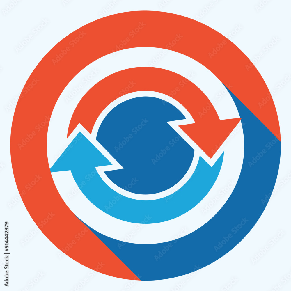 new stylish reload icon design