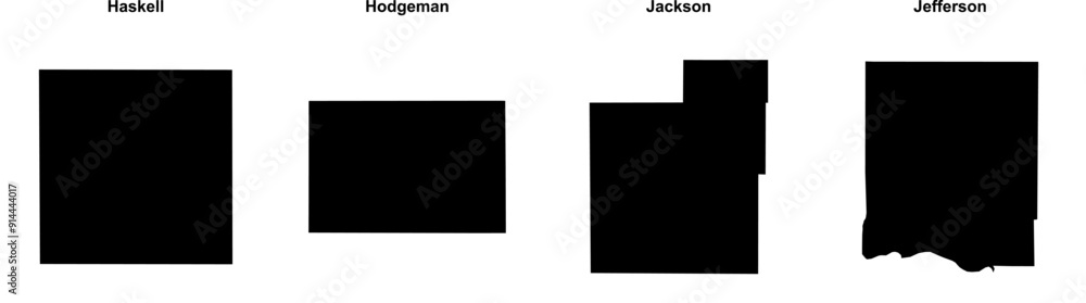 Haskell, Hodgeman, Jackson, Jefferson outline maps Haskell, Hodgeman, Jackson, Jefferson outline maps
