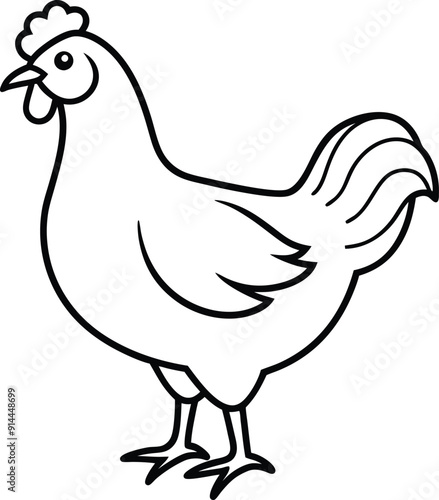 hen and chicken ,   Chicken Silhouette