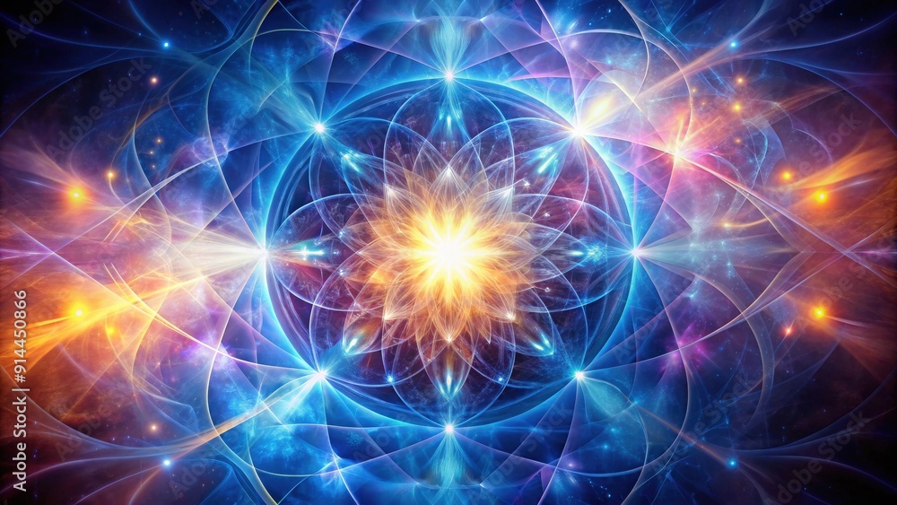 Obraz premium An abstract representation of the energy of mystical realms , energy, mystical, otherworldly, ethereal, spiritual
