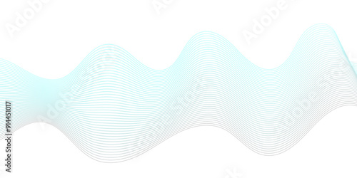 	
Abstract blue blend digital wave lines and technology transparent background. Minimal carve wavy white and blue flowing wave lines and glowing moving lines. Futuristic sound wave lines background.