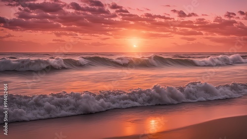 The Charm of a Sunset on the Beach