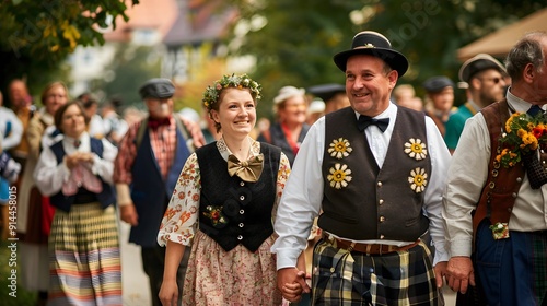 Parade on occasion of Octoberfest - world's largest folk festival, held annually in Munich, Bavaria, Germany