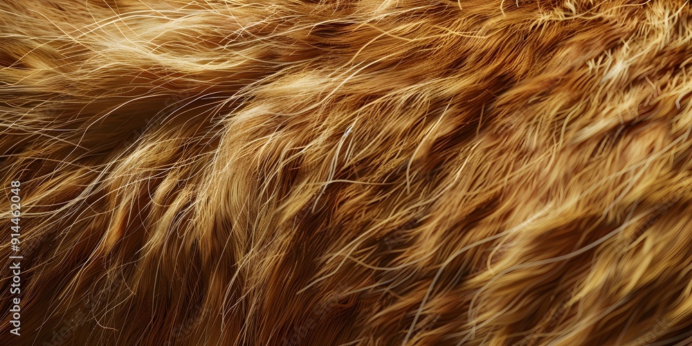 Naklejka premium Fine Details of Animal Fur in Natural Close-Up
