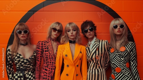 Swinging London in the 60s with a primary focus on female models	