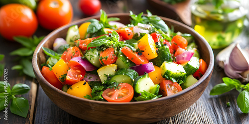 Vegetable stir-fry with vibrant colors