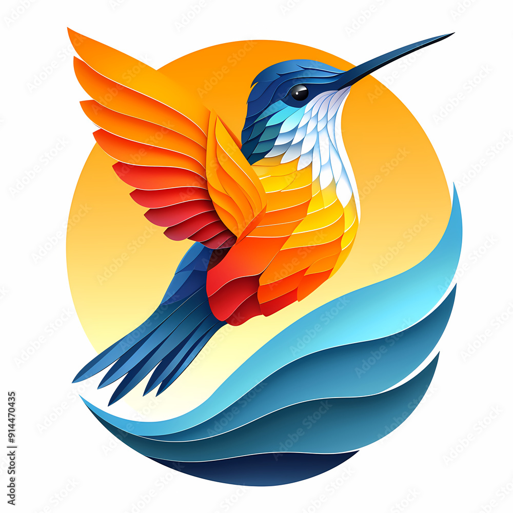 Obraz premium illustration of a bird