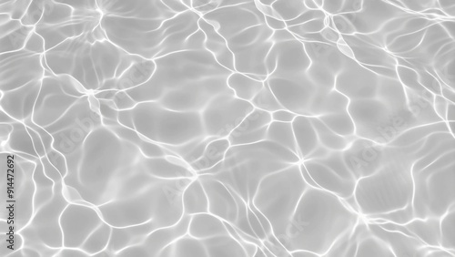 Close-up of a water surface featuring soft ripples and waves, highlighting a natural, white, and transparent shadow texture photo