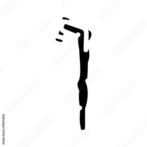 leg press fitness exercise glyph icon vector. leg press fitness exercise sign. isolated symbol illustration