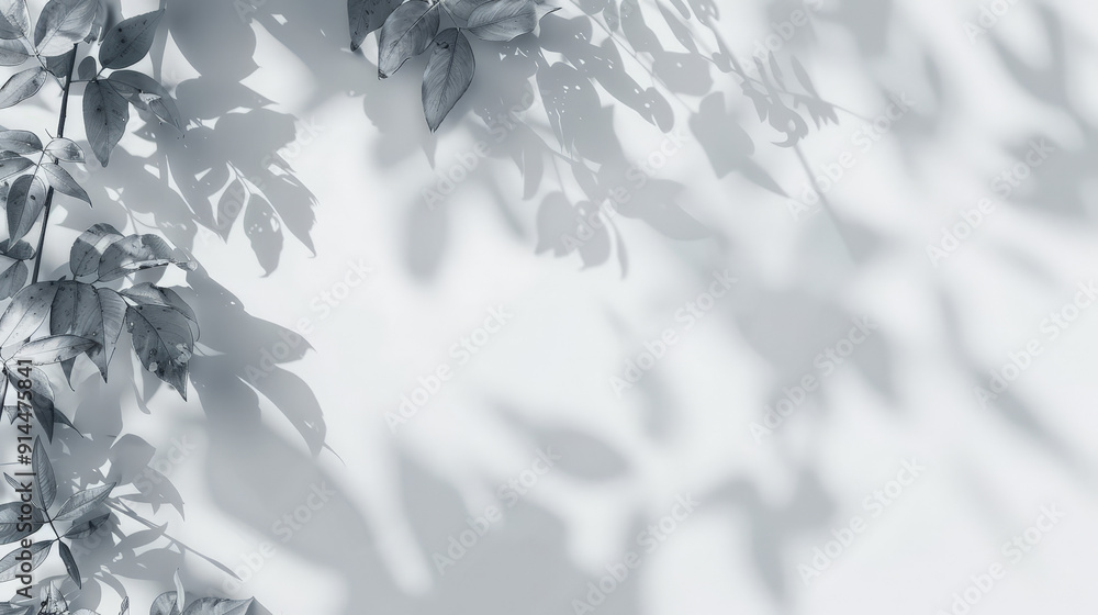 tree leafes shadow on white background tree leafes shadow on white background