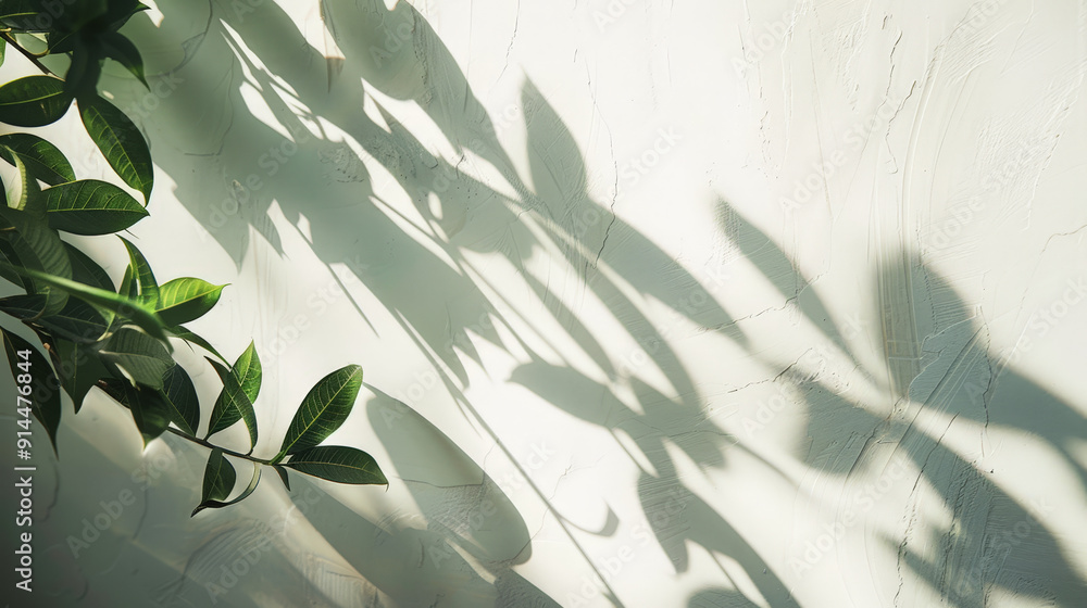 tree leafes shadow on white background tree leafes shadow on white background