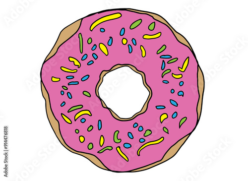 donut isolated on white