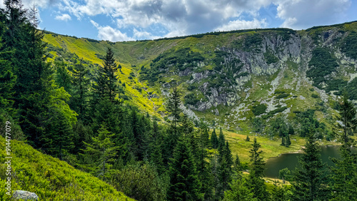 Karkonosze Mountains. Small Pound. Samotnia. Karpacz. Poland