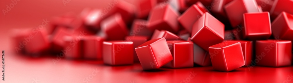 Scarlet cubes scattered across a blank, empty area, emphasizing the vibrant color and geometric shapes with an uncluttered backdrop 8K , high-resolution, ultra HD,up32K HD Scarlet cubes scattered across a blank, empty area, emphasizing the vibrant color and geometric shapes with an uncluttered backdrop 8K , high-resolution, ultra HD,up32K HD