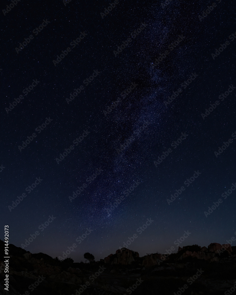 Starry sky on an August night in Sardinia Starry sky on an August night in Sardinia