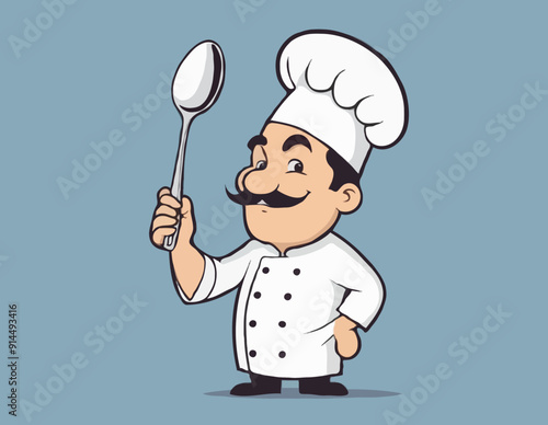 Chef holding a spoon