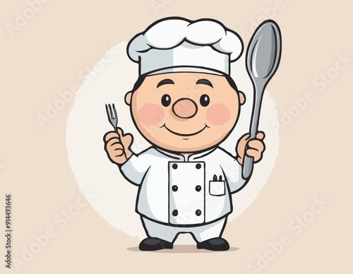 Chef holding a spoon