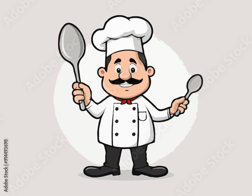 Chef holding a spoon