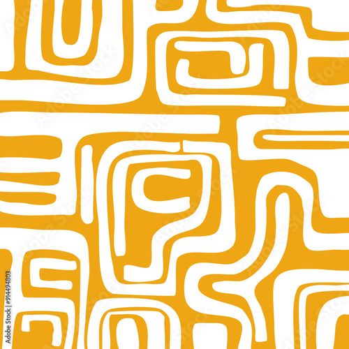 	
Abstract hand drawn decorative pattern. Vector Illustration.	
