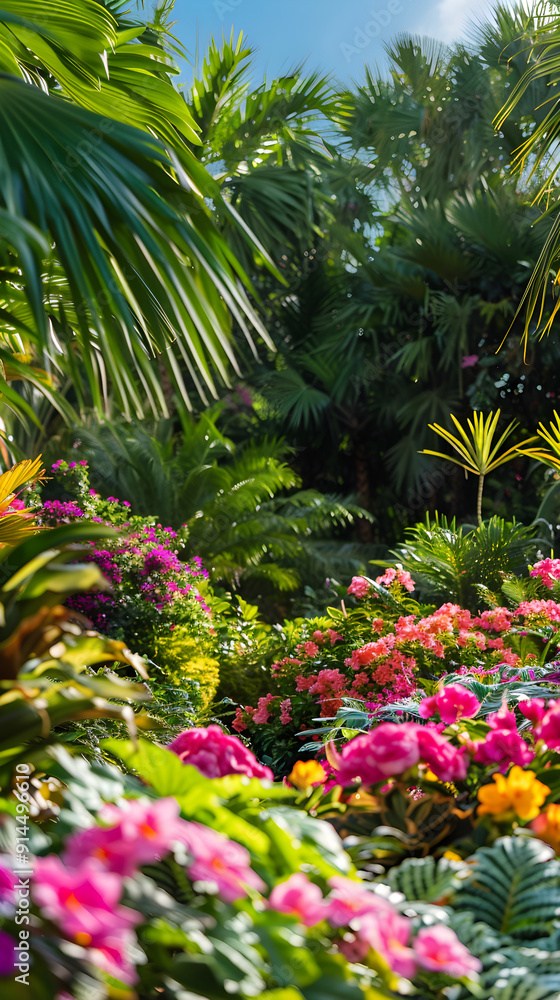 A Serene Garden in Full Bloom with Vibrant Pantone Colors Capturing the Essence of Nature's Splendor A Serene Garden in Full Bloom with Vibrant Pantone Colors Capturing the Essence of Nature's Splendor