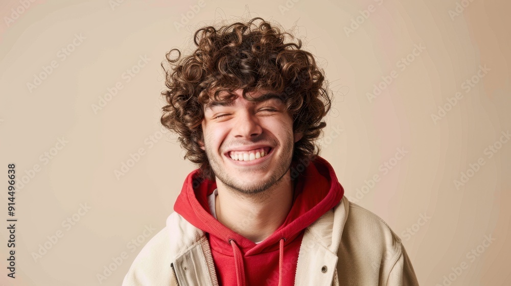 The Smiling Curly-Haired Man The Smiling Curly-Haired Man