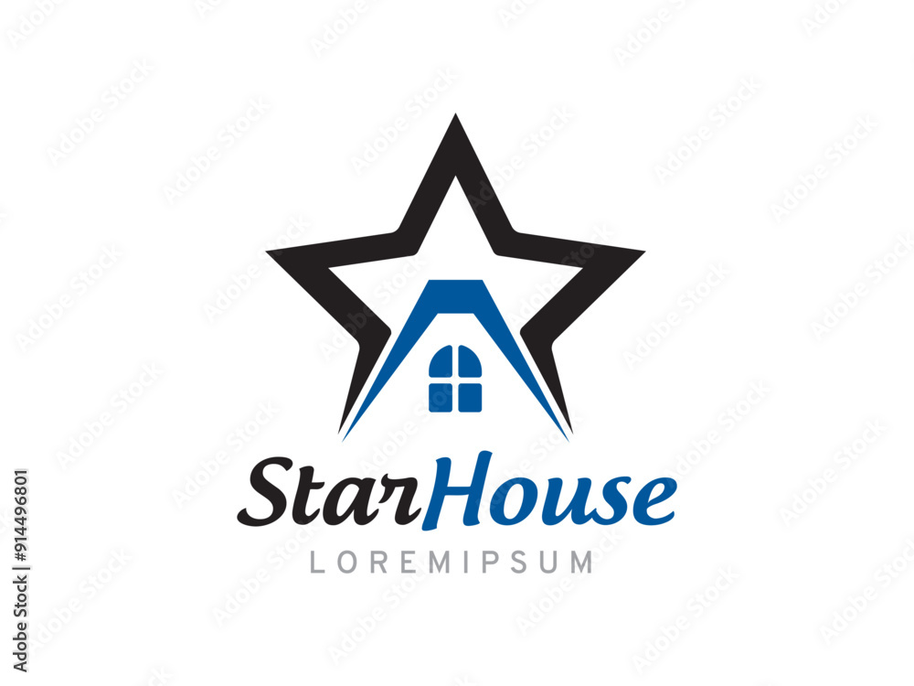 Star House logo symbol or icon template Star House logo symbol or icon template