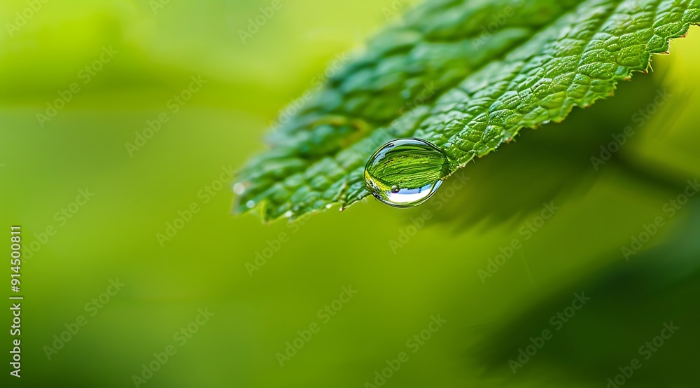Closeup Water Droplet on Green Leaf with Nature Reflection in Focus Generative AI
Closeup Water Droplet on Green Leaf with Nature Reflection in Focus Generative AI