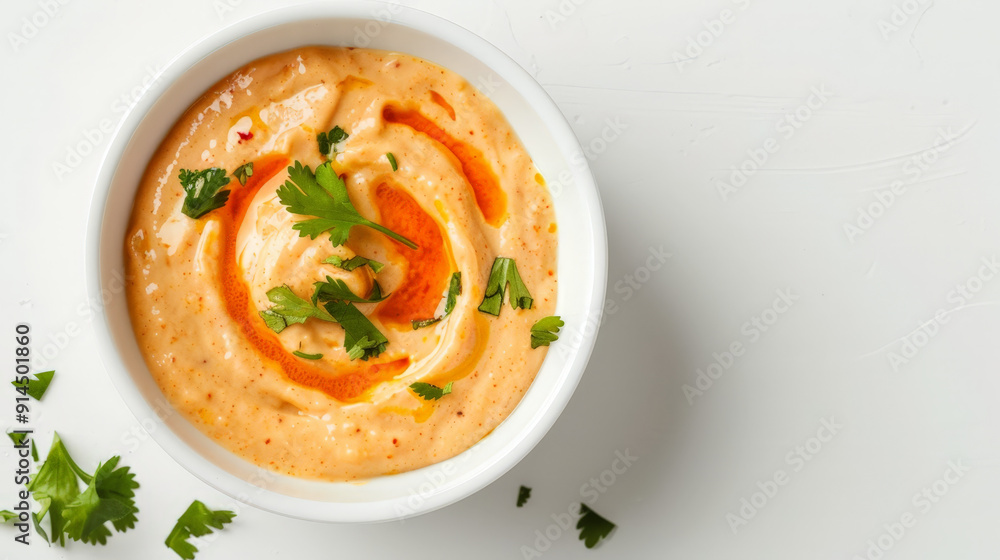 white bowl with chipotle aioli