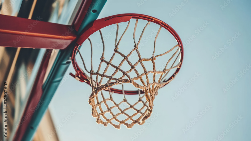 Close-Up View of a Basketball Hoop and Net Close-Up View of a Basketball Hoop and Net