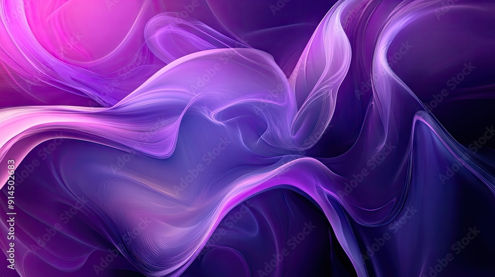 Obraz premium Elegant violet abstract background with creative digital illustrations, perfect for contemporary and stylish design projects.