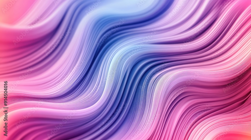Obraz premium Gentle wavy fluid abstract background with minimalistic lines and gradients, perfect for modern and sophisticated visuals.