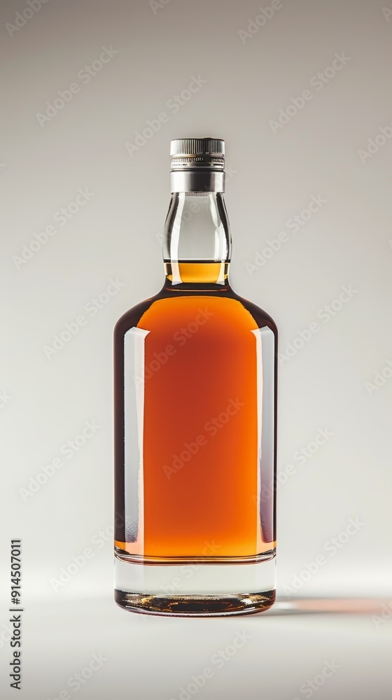 A bottle of liquor with a cork stopper A bottle of liquor with a cork stopper