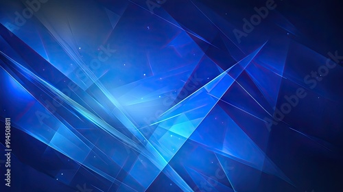 Modern shiny blue abstract background with intersecting geometric lines. Perfect for business, technology, and cover graphics.