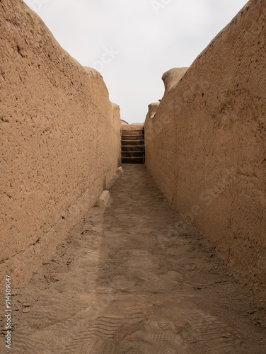 Obraz na płótnie Corridor Inside the Archaeological Site Known as
