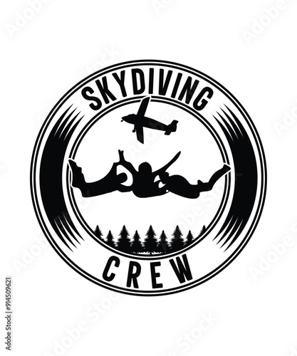 Skydiving crew tshirt design