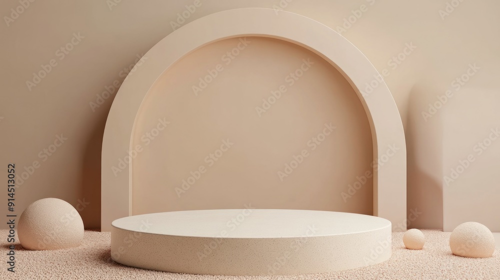 Beige Minimalist Product Display Beige Minimalist Product Display