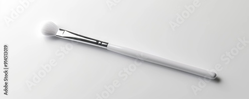 Wallpaper Mural Isolated white makeup brush on white background, 4K hyperrealistic photo Torontodigital.ca