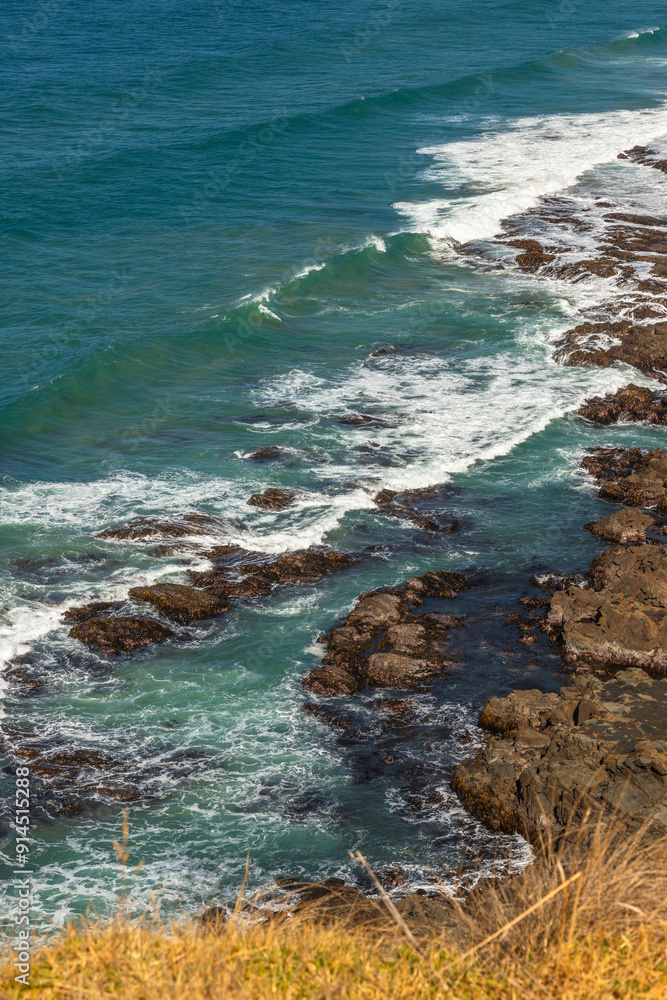 Fototapeta premium Scenic exposure along the Great Ocean Road with awesome natural formations, VIC, Australia