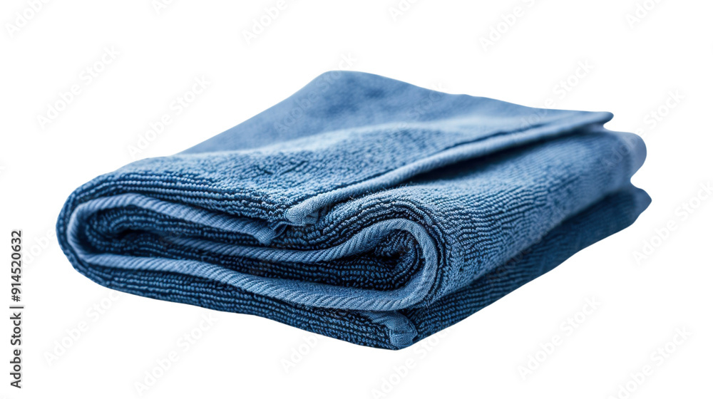 Blue rag for housework on transparent background Blue rag for housework on transparent background