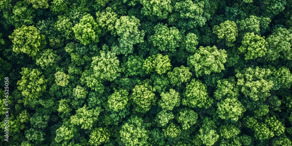 Aerial View of Lush Green Forest Ecosystem for Environmental Conservation Generative AI Aerial View of Lush Green Forest Ecosystem for Environmental Conservation Generative AI