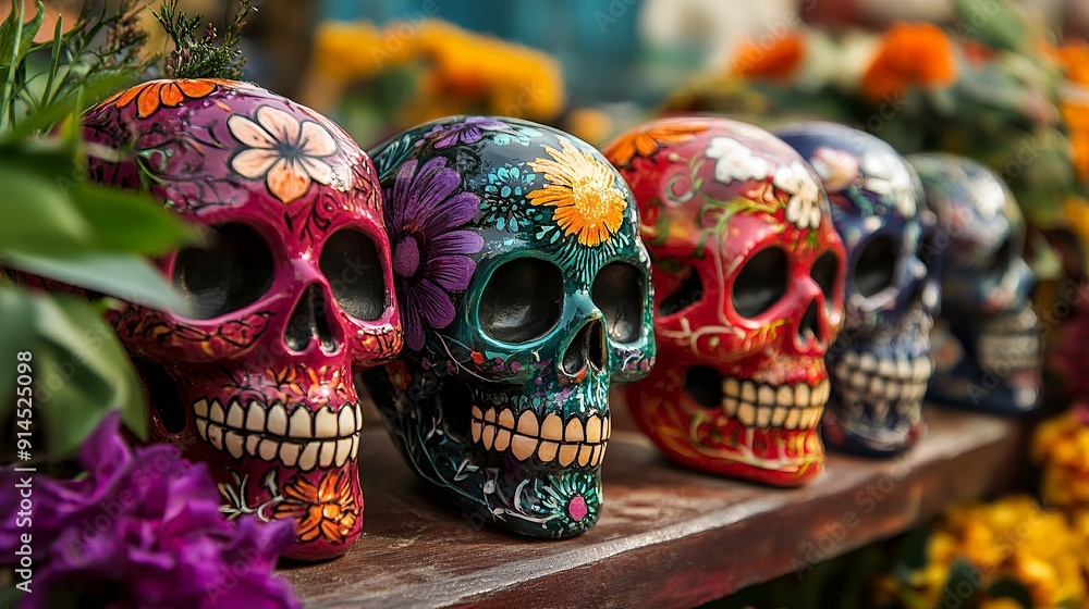 Calaveras Sugar Skulls for Dia de los Muertos Calaveras Sugar Skulls for Dia de los Muertos