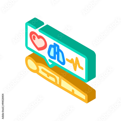 resuscitation ambulance isometric icon vector. resuscitation ambulance sign. isolated symbol illustration