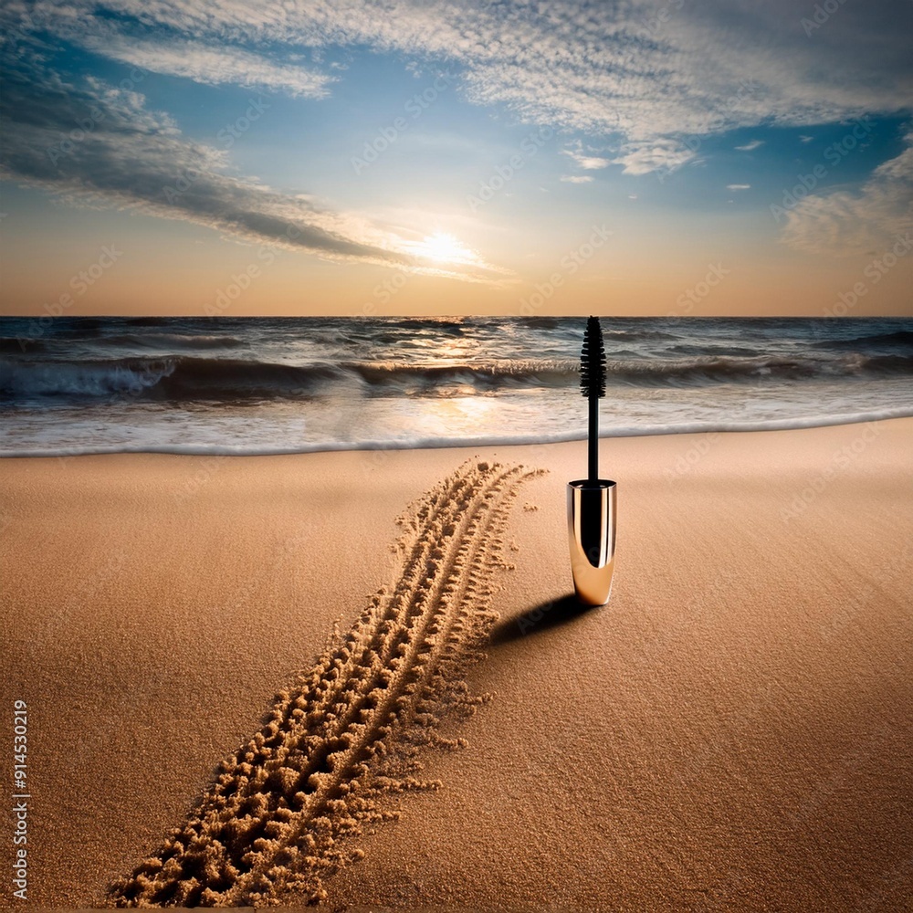 Fototapeta premium Mascara on the beach