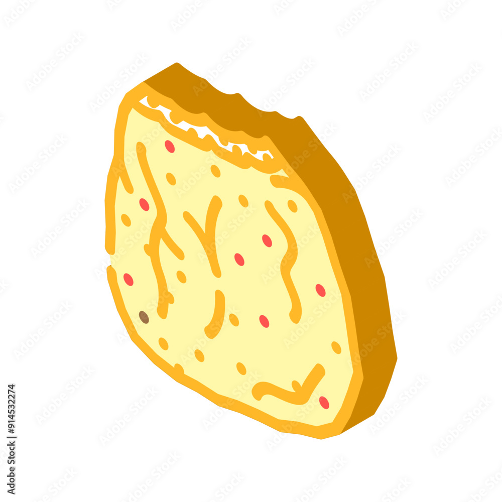 nugget chicken fried isometric icon vector. nugget chicken fried sign. isolated symbol illustration nugget chicken fried isometric icon vector. nugget chicken fried sign. isolated symbol illustration