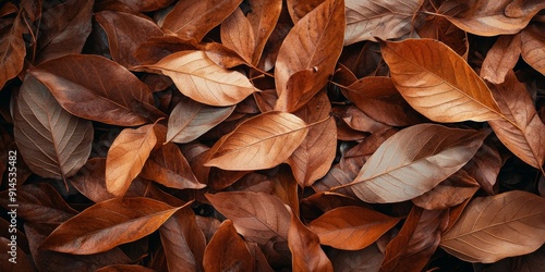 Autumn Leaves Background for Design and Decoration Generative AI
